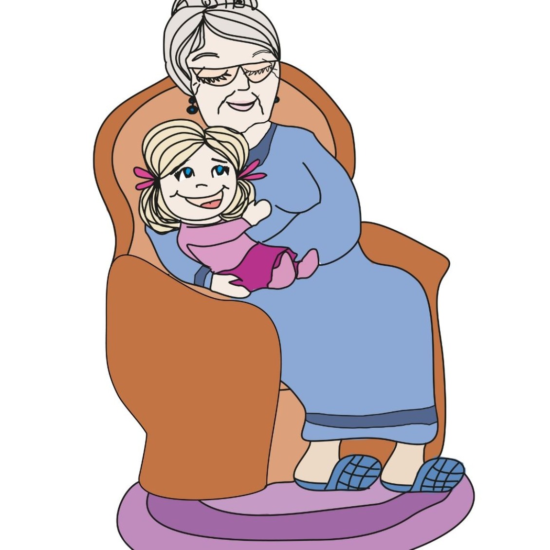 grandma's favorite child in lap