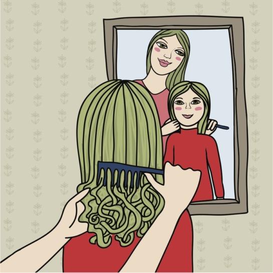 self-conscious teen girl