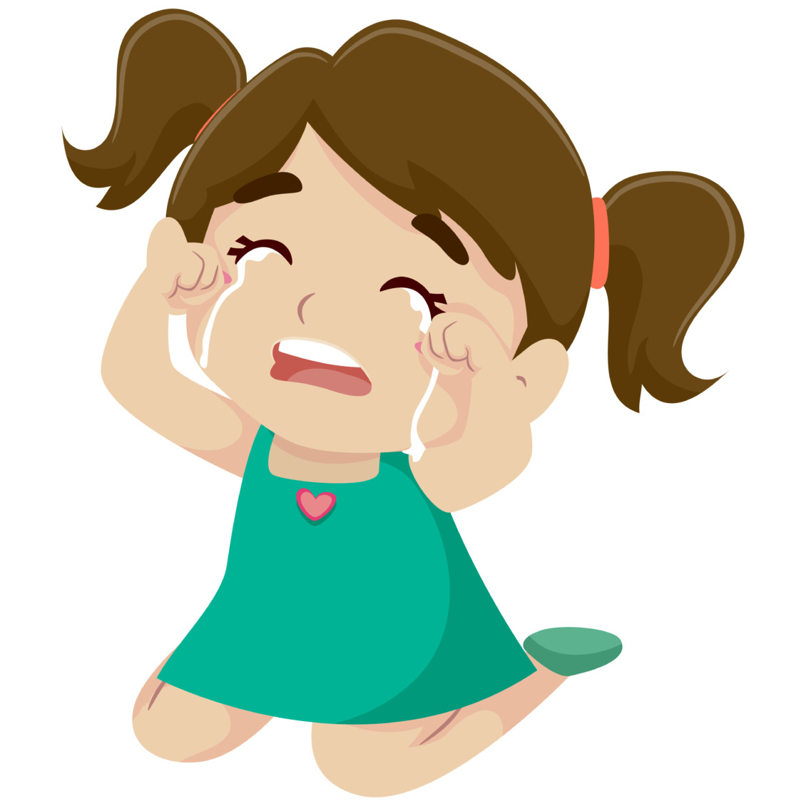 toddler girl having tantrum